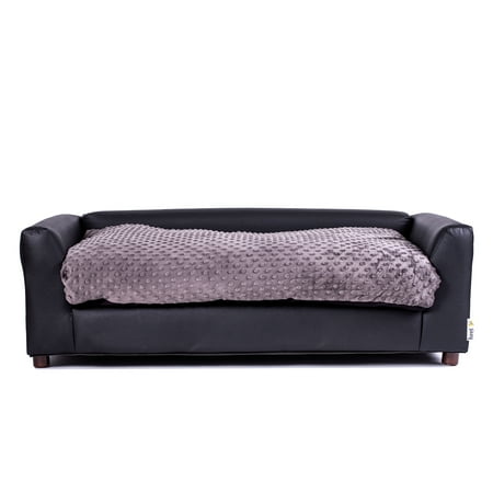 UPC: 0878032006723 | Keet Fluffy Deluxe Pet Bed Charcoal Large