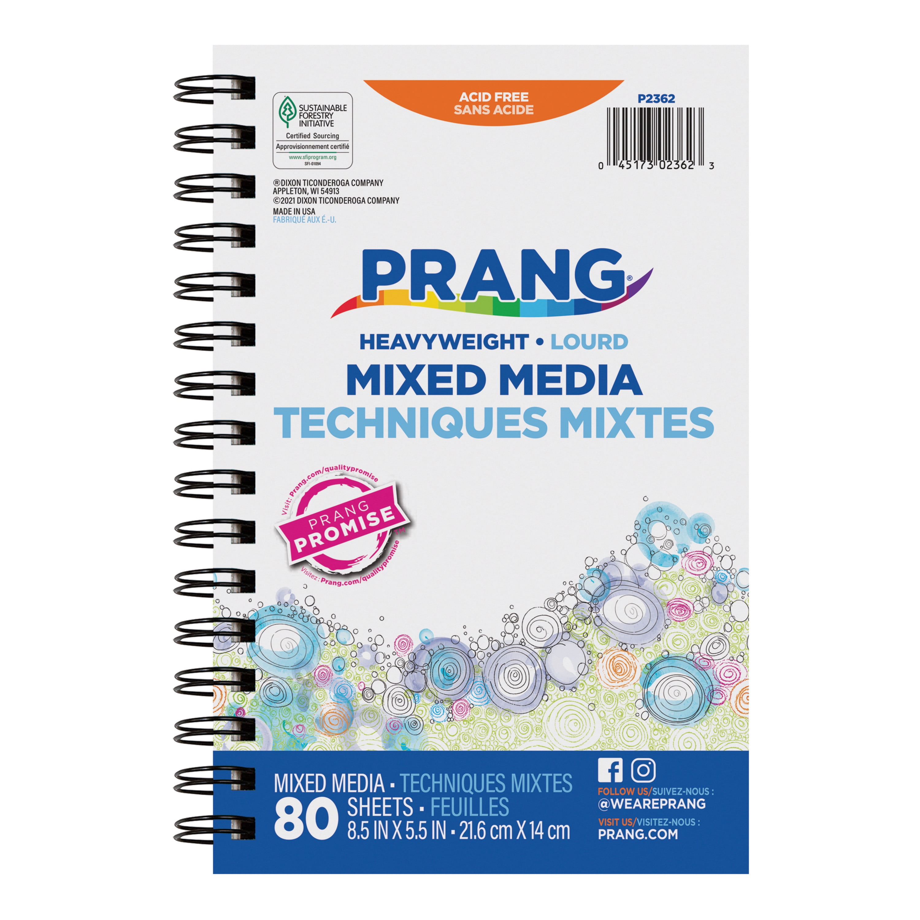 Prang Mixed Media Journal, 85x55, 80 Sheets