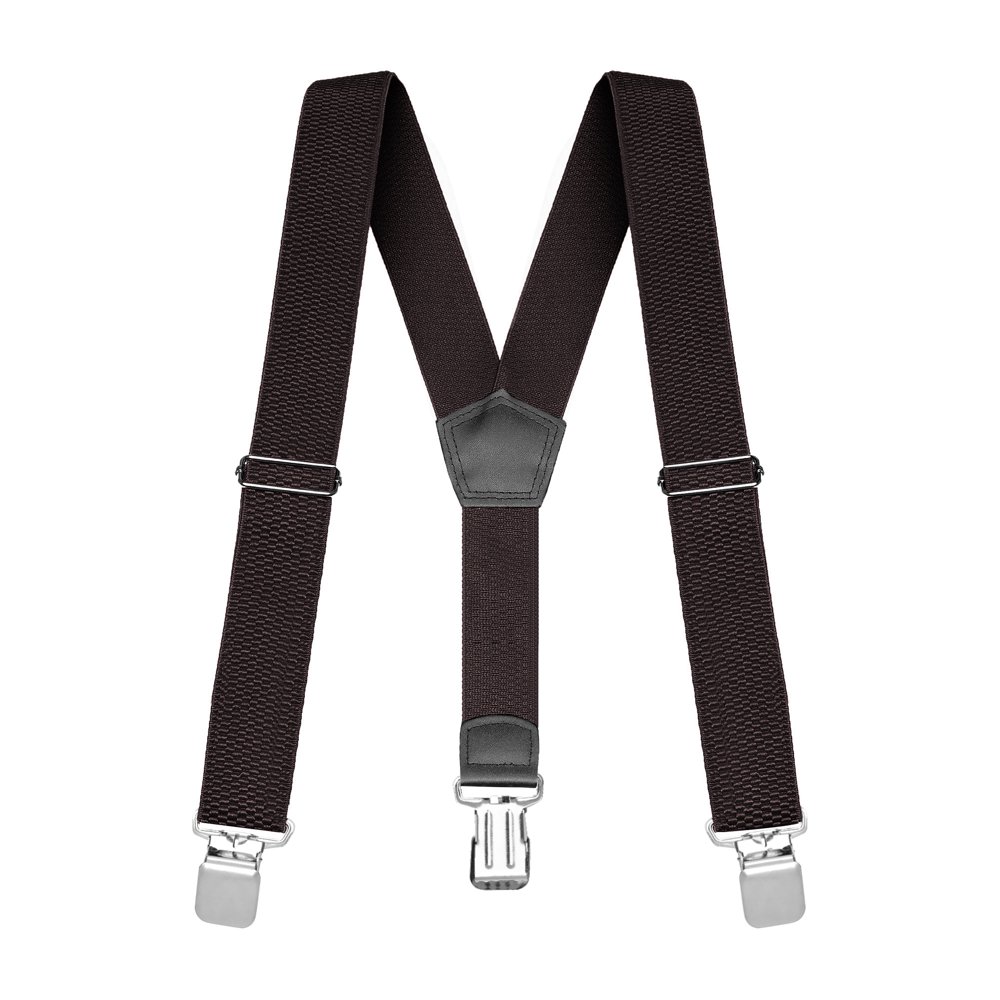 Buyless Fashion Buyless Fashion Heavy Duty Textured Suspenders for
