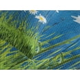 thumbnail image 4 of Ambesonne Flower Quilted Bedspread Set 3 Pcs, Spring Grass and Daisy, King Size, Blue Green White, 4 of 5