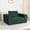 Dark Green, variant on 3-in-1 Foldable Corduroy Sofa with Pillow, Human Dog Sofa Bed for Adult and Pets, Modern Floor Couch for Living Room Bedroom,Corduroy Fabric,No Assembly Required, Dark Grey