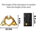 thumbnail image 3 of Handmade Heart for Gift Romantic Heart Couple Showpiece for Home Decor, Table Décor 1 Pcs (Black), 3 of 6