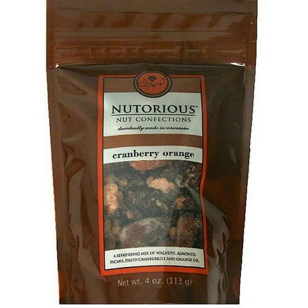 Nutorious Cranberry Orange Tango Nut Mix, 4 oz (Pack of 6)