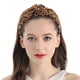 thumbnail image 5 of QIANXUAN - Diademas anudadas con estampado de guepardo para mujer, diadema de tela con estampado de leopardo, diadema con nudo superior, 4 unidades, 5 of 6