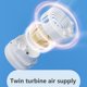 thumbnail image 3 of Ventilador De Cuello Cat Claw Neck Fan Bladeless 3 velocidades 1500mAh Carga USB para deportes (Blanco), 3 of 8