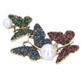 thumbnail image 2 of Broche Pin Insignias Abrigo Boutonniere Ropa Exquisita Diamante Mariposa Temperamento Diamante Solapa ANGGREK Otros, 2 of 8