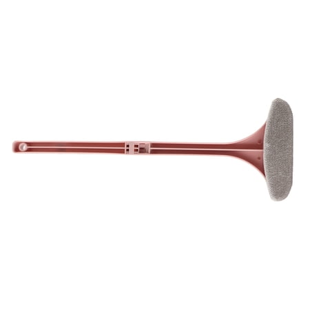 M Buder Pink Window Cleaning Brush with Long Handle, Detachable Window Screen Cleaner and Dust Remover, 17.7 inches / 45 cm, Squeegee Tool for Home