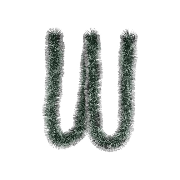 Army Green Christmas Garland Decorations With Thick And Thin Streamers Foil Fringe For Xmas Tree Home Indoor Decor Plastic 200Cm 78.74 Inches Army Green