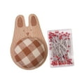 thumbnail image 3 of KLKCMS Cute Pin Cushion with Pins Wood Base Needle Holder for Quilting Cross Stitch Set B, 3 of 9
