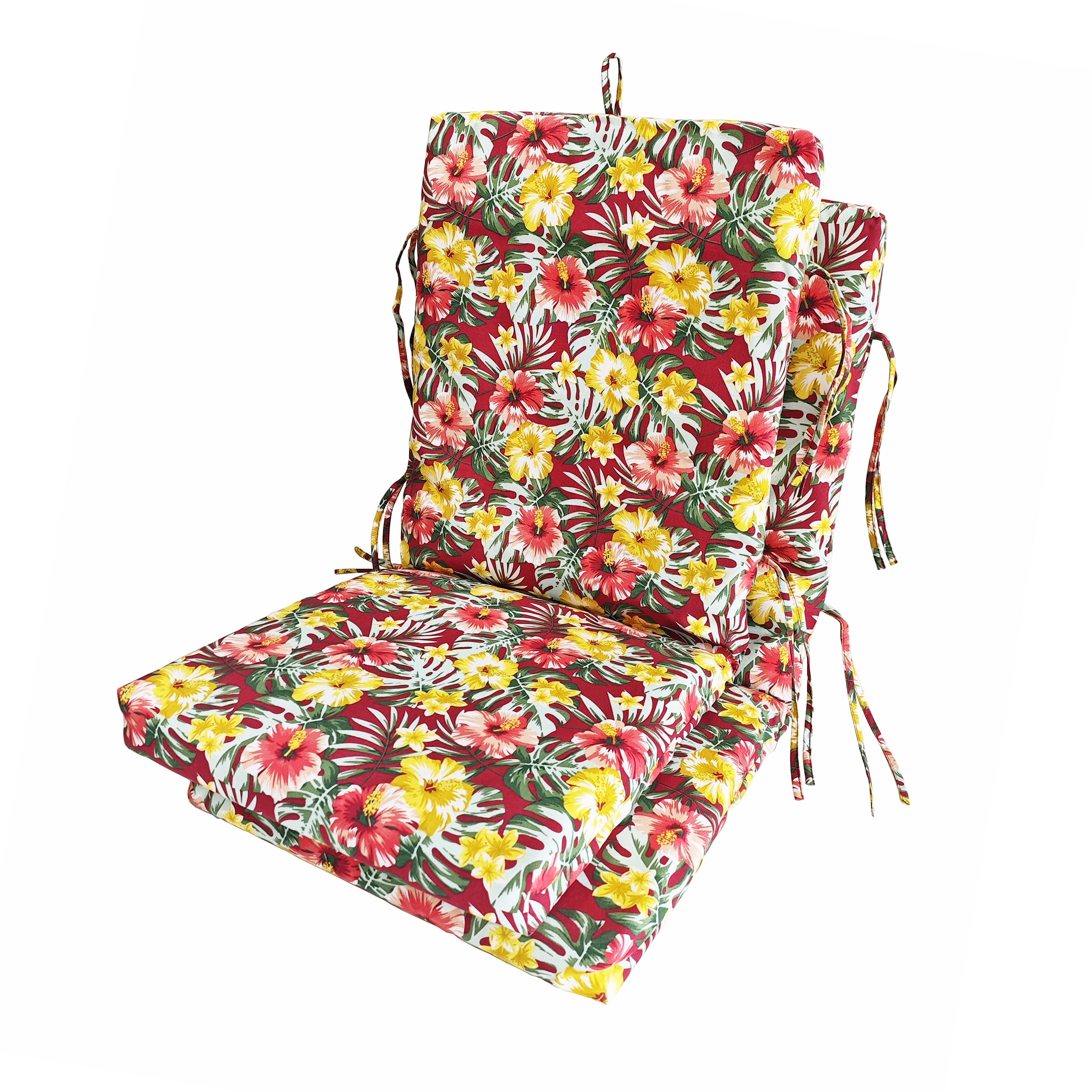 Sun Terrace 44x19 Tropical Lounge Chair Cushions, Deep-Seat, 2 Count