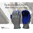 thumbnail image 5 of G & F Knit Glove with Textured Latex Coating Gripping Work Gloves, 12 Pairs, Size Large, 5 of 12