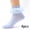 4 Pieces Of Blue, variant on LYMAYTER 4 Pack Dress Socks for Toddler Summer Breathable Socks‌ Girls Double Ruffle Ankle Socks 1-15Y