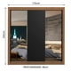thumbnail image 3 of Ropero Closet Madesa Lyon 3 Puertas Espejos Marron/Negro, 3 of 5