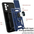 thumbnail image 6 of Design for Galaxy S24 Phone Case with Ring Holder Stand Kickstand Heavy Duty Slim Shockproof Hybrid Rugged Drop Protective Cover for Samsung S 24 Galaxys24 samsungs24 Women Men 6.1 inch Blue, 6 of 12