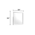 thumbnail image 5 of Blaze Modern Style Queen 4PC bedroom set made with Wood & LED Headboard in White, 5 of 17