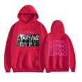 thumbnail image 1 of GUE Double Sided Pattern Hoodies For Unisex Vintage Pullovers,2XL,Red1, 1 of 4