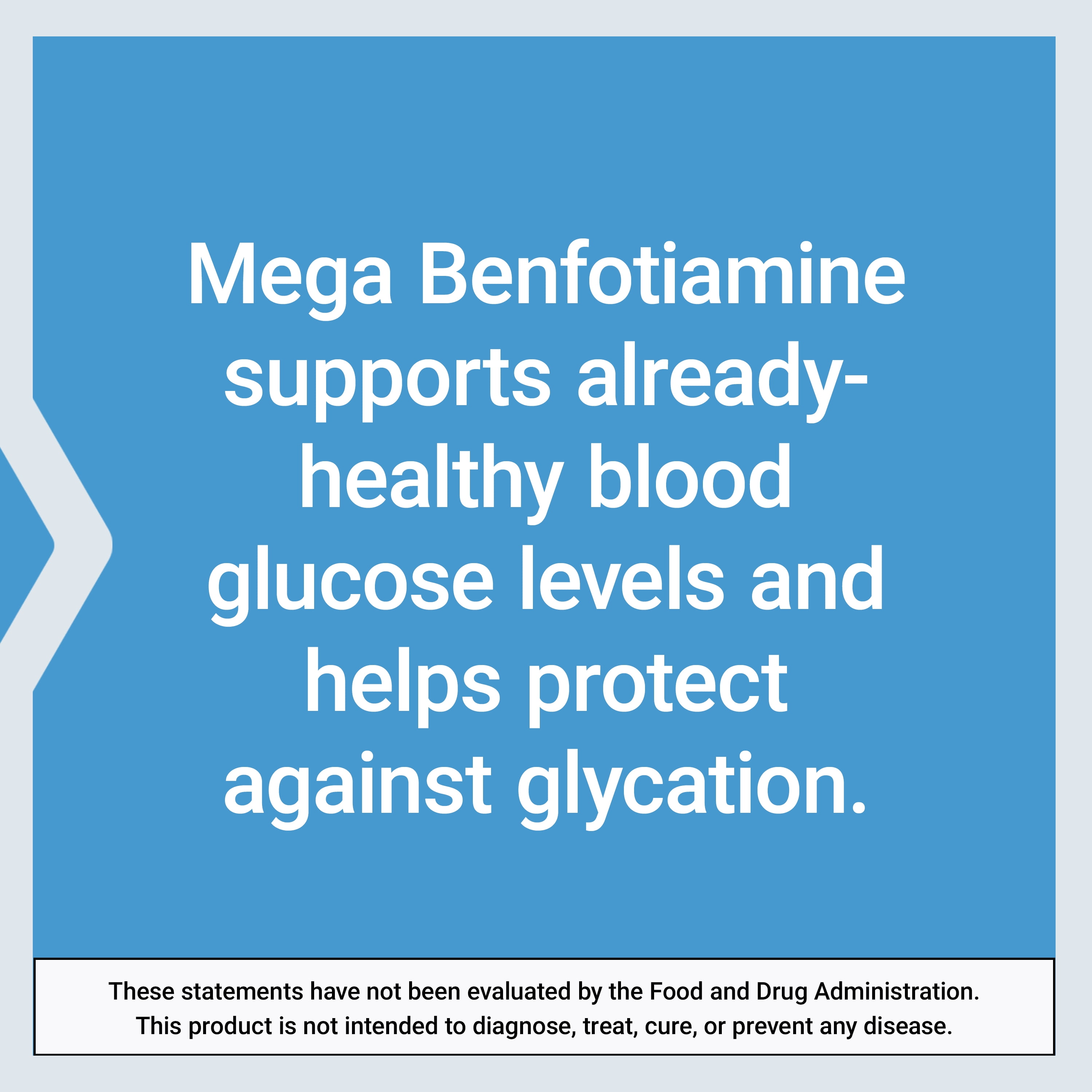 Life Extension, Mega Benfotiamine, 250 mg of benfotiamine, 10 mg of vitamin B1, high potency, blood sugar support supplement, 120 capsules