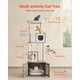 thumbnail image 2 of VEVOR Caja de arena para gatos grande de 72,83" con recinto 2 en 1, torre para gatos, casa de juegos para interiores, 2 of 9