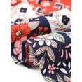 thumbnail image 6 of DARING DIVA Women's Plus Boho Floral Print V Neck Blouse 4X Red, 6 of 6