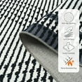 thumbnail image 5 of Wellber Abstract Area Rug Soft Rugs Non-Slip Washable Floor Carpet for Bedroom Living Room Kitchen Home Decor,5'x8',Dark Grey, 5 of 6