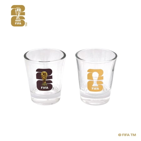FIFA World Cup 2026 Soccer Shot Glass Set - FIFA Emblems