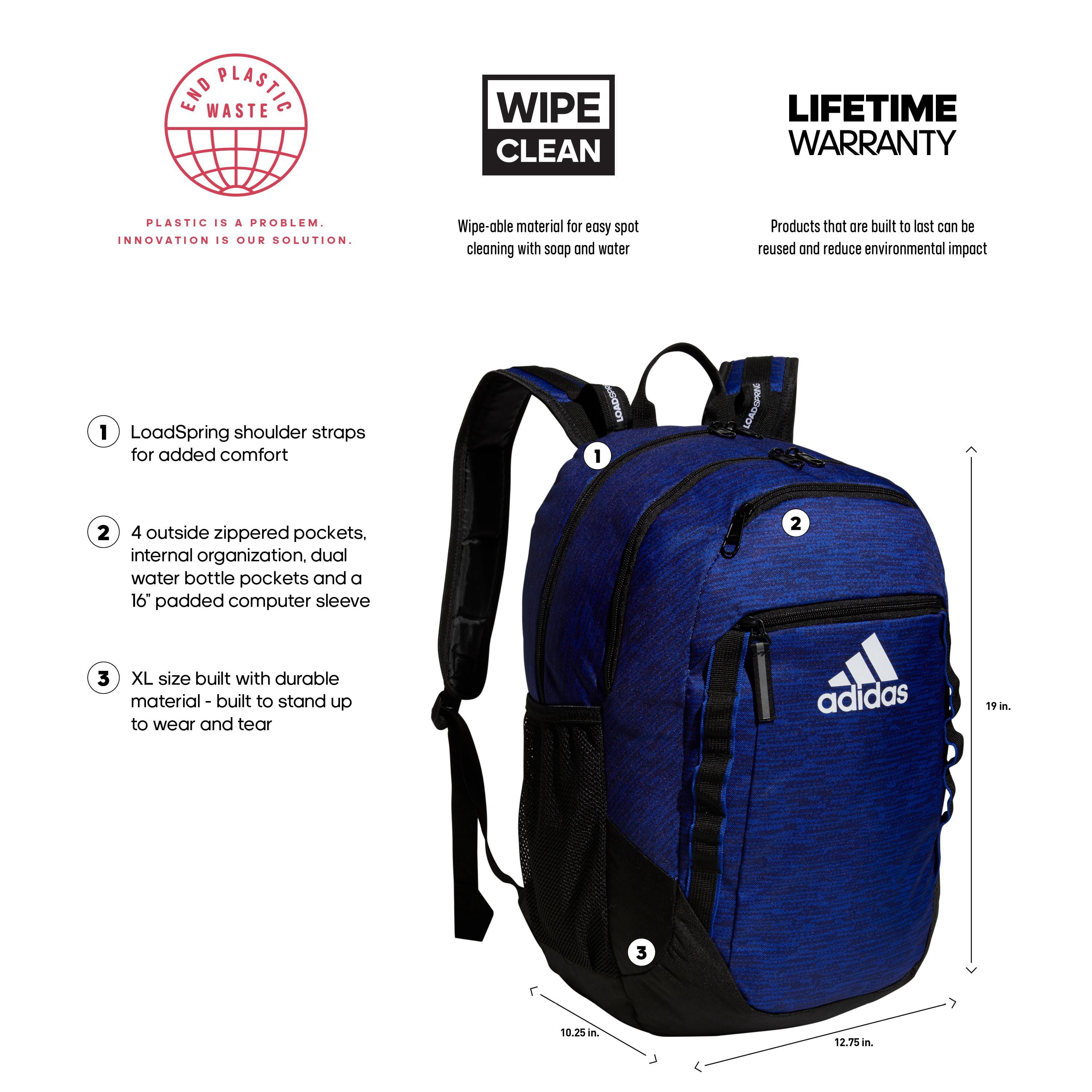 Adidas Unisex Excel 6 School Backpack, Jersey Black - Walmart.com Adidas Unisex Excel 6 School Backpack, Jersey Black - Walmart.com
