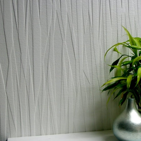 Brewster Folded Paper Paintable Textured Vinyl Wallpaper