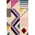thumbnail image 2 of SAFAVIEH Fifth Avenue Jewell Geometric Area Rug, Ivory/Purple, 5' x 8', 2 of 7