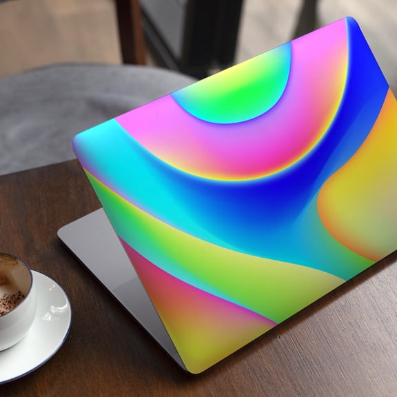 DesignSkinz Abstract Neon Wave V9 Full-Body Skin Decal Wrap Cover for MacBook 12" Retina (A1534)