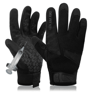 Muveen Puncture & Needle Resistant Gloves [DEX FIT NPG420]: large / 1 pair (Black)