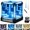 Blue, variant on IInfinite Space Abyss Lamp, 4D Infinity Mirror Cube Light, Rechargeable LED Hyper Cube Night Light (Warm)