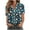 Multicolor #11, variant on Amzcrzy Plus Size Shirts for Women S-5XL Trendy Floral Print Hawaiian Shirts Lapel Short Sleeve Button Down Shirts for Women Casual Oversized Summer Tops