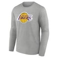 thumbnail image 2 of Men's Gray Los Angeles Lakers Primary Team Logo Long Sleeve T-Shirt, 2 of 3