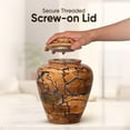 thumbnail image 4 of Wooden Cremation Urns for Human Ashes Adult Male 200 Cubic Inches - Urns for Ashes for Women & Men - Blue Urn for Ashes Adult Male - Decorative Urns - Burial and Funeral Urn, 4 of 6