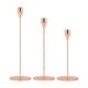 thumbnail image 5 of Candelabros para velas cónicas Candelabros decorativos Se adapta a 3/4 de pulgada Oro rosa, 5 of 9