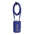 thumbnail image 1 of Uxcell 1-Pack Candado de Combinación, Aleación de Zinc 4 Dígitos Contraseña 20 In Cable Candado de Equipaje Exterior Sin Llave [Azul], 1 of 7