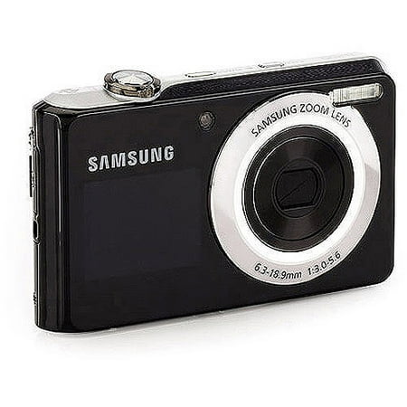 Samsung DualView TL205 Black w/ Silver Trim 12.2 MP Digital Camera w/ 3x Optical Zoom w/ 50 Bonus Prints