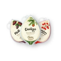 Natural Christmas Soy Wax Melts Variety Pack - Christmas Tree, Mulberry, Sugarplum Cranberry - All Natural   Essential Oils   Phthalate Free - Shortie's Candle Company