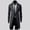 Gray, variant on Men Coats Winter Slim Stylish Trench Double Breasted Long Jacket Coat