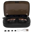 thumbnail image 1 of Auriculares inalámbricos con Bluetooth, miniauriculares deportivos táctiles de doble oreja con pantalla LED Digital de potencia M18, 1 of 5