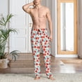 thumbnail image 5 of Vsdgher Strawberries Print Mens Pajama Pants Sleep & Lounge Pants, PJ Bottoms With elastic waistb and Pockets, 5 of 5