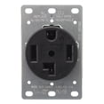 thumbnail image 2 of Receptáculo para secadora Leviton, 30 A, 250 V, 4 hilos, montaje empotrado 278-S00, 2 of 4