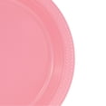 thumbnail image 2 of JAM Paper Round Plastic Party Plates, Baby Pink, 20 per Pack, Medium, 9", 2 of 3