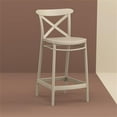 thumbnail image 2 of Compamia Tabouret de Comptoir Contemporain en Résine pour Intérieur et Extérieur - Ensemble de 1, Taupe, 2 of 8