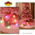 thumbnail image 4 of Árbol De Navidad Con Rosa Claro Rudolph Felpa Alfombra De Árbol De Navidad Árbol De Navidad Decoración De Fiesta Navideña seitruly HA046693-02, 4 of 6