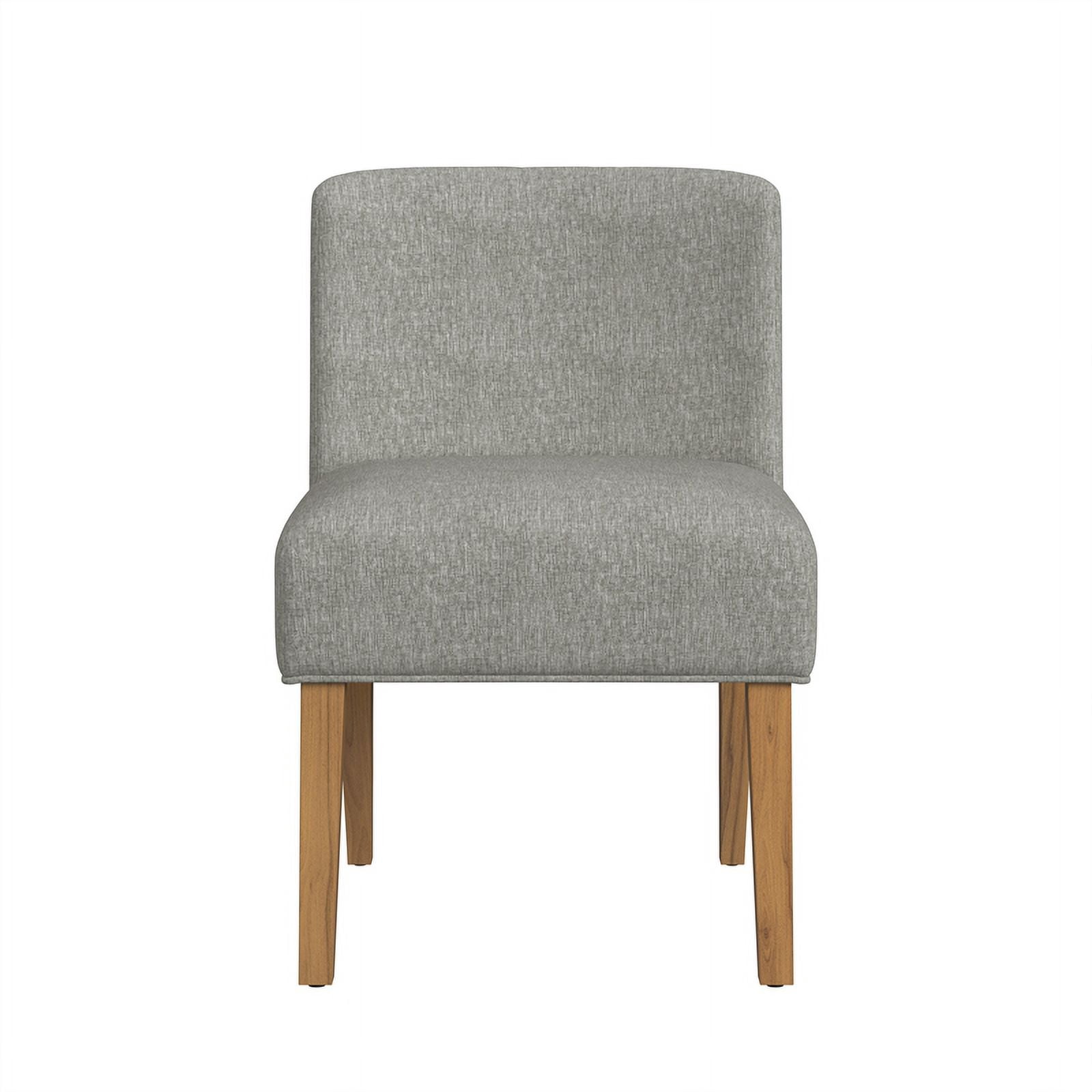 HomePop Mid-Back Upholstered Dining Chair, Gray
