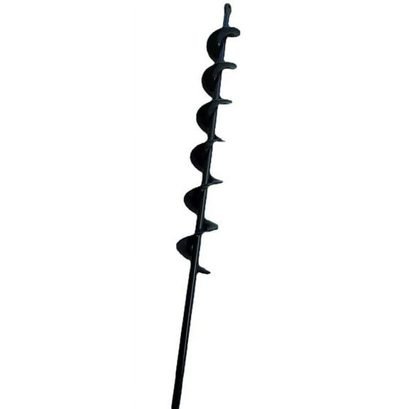 The black auger twist drill bit for garden planting earth digger 50mm × 450mm.