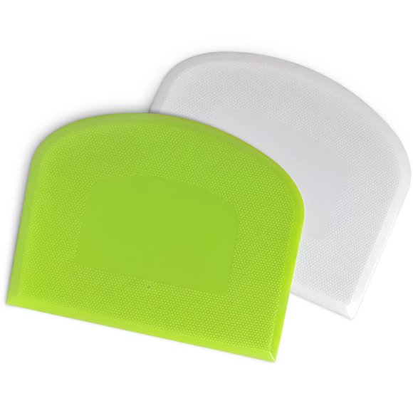 Juego de espátulas para cuencos y raspadores de banco ALLTOP, blanco/verde (2 unidades)