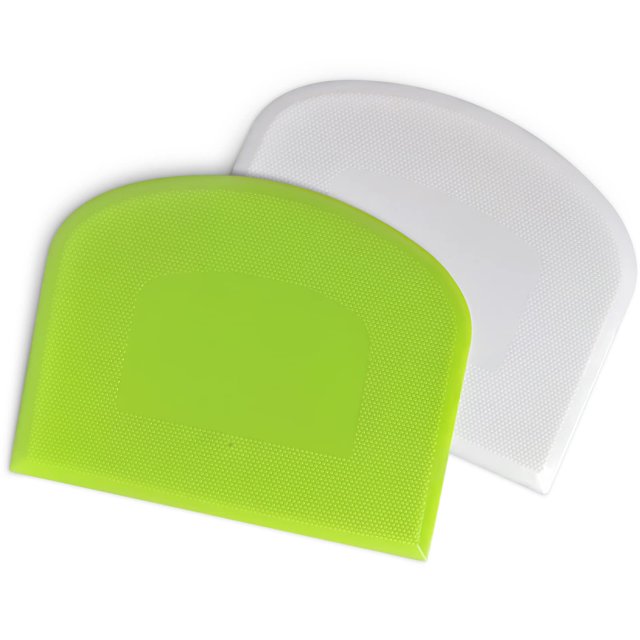 Juego de espátulas para cuencos y raspadores de banco ALLTOP, blanco/verde (2 unidades)