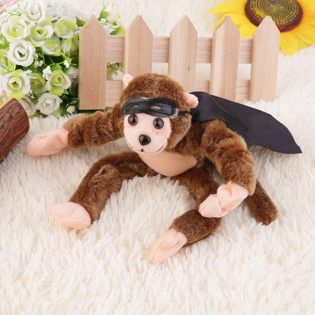 6 Pcs Flying Flingshot Slingshot Monkey Plush Toys Howler Screaming Surprise Toy 